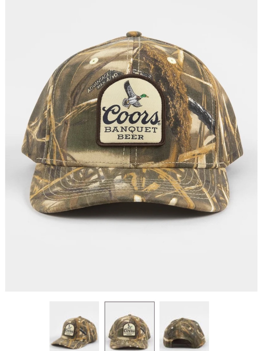 Coors Banquet Beer Camo SnapBack